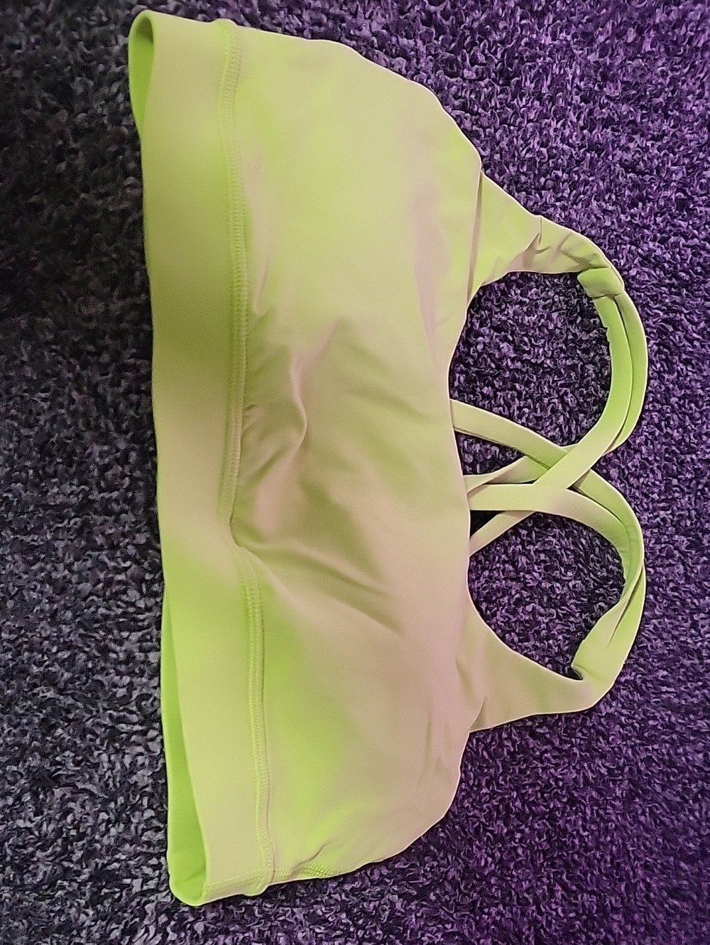 lululemon athletica Lime Green Sports Bra SIZE 6